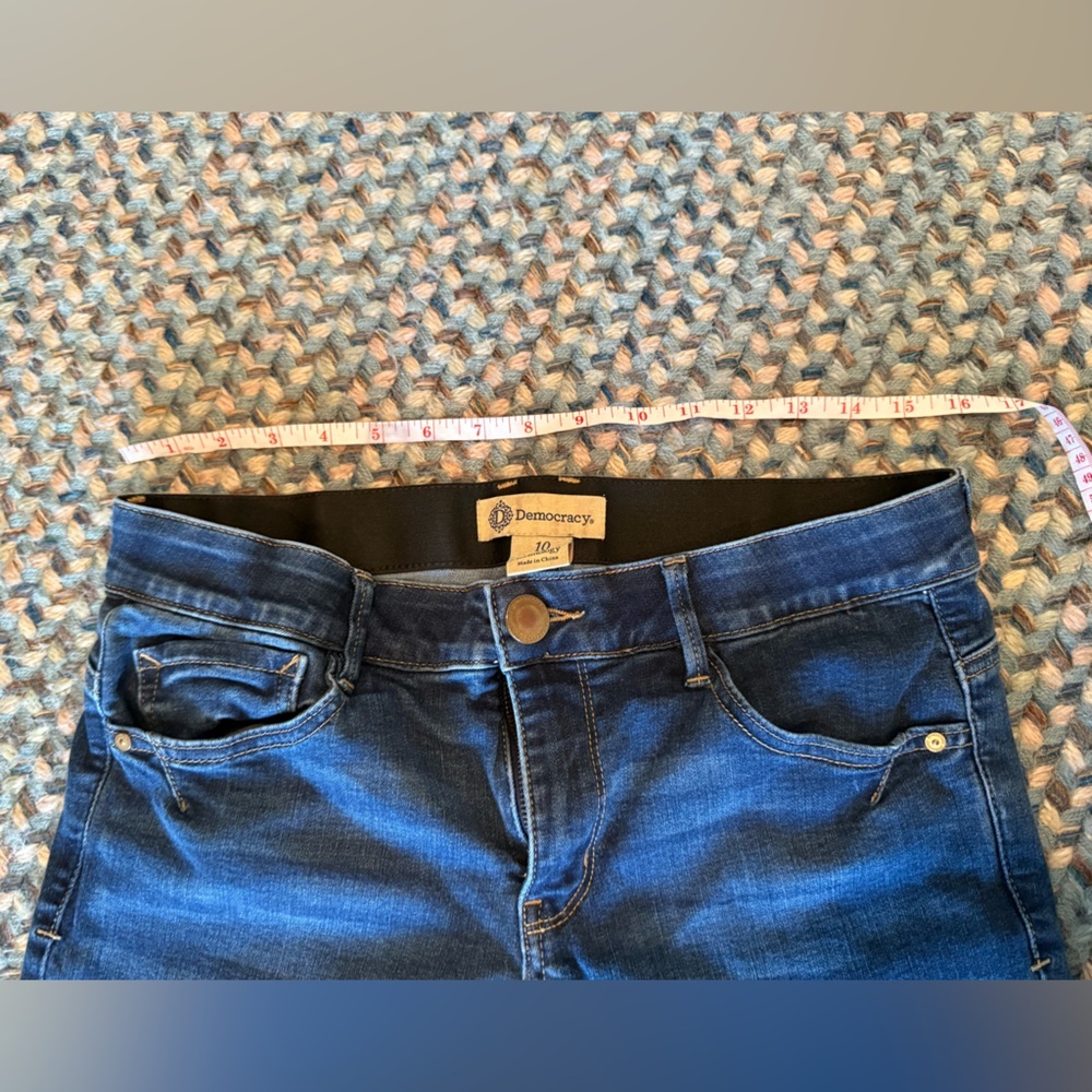 Democracy straight leg stretch jean sz 10 - Picture 3 of 6